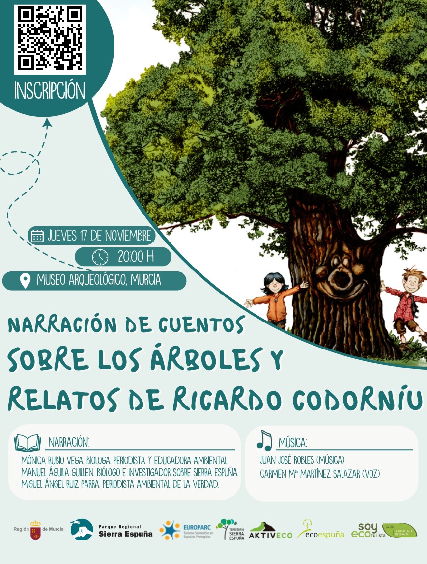 Cartel narración cuentos RC en Murcia